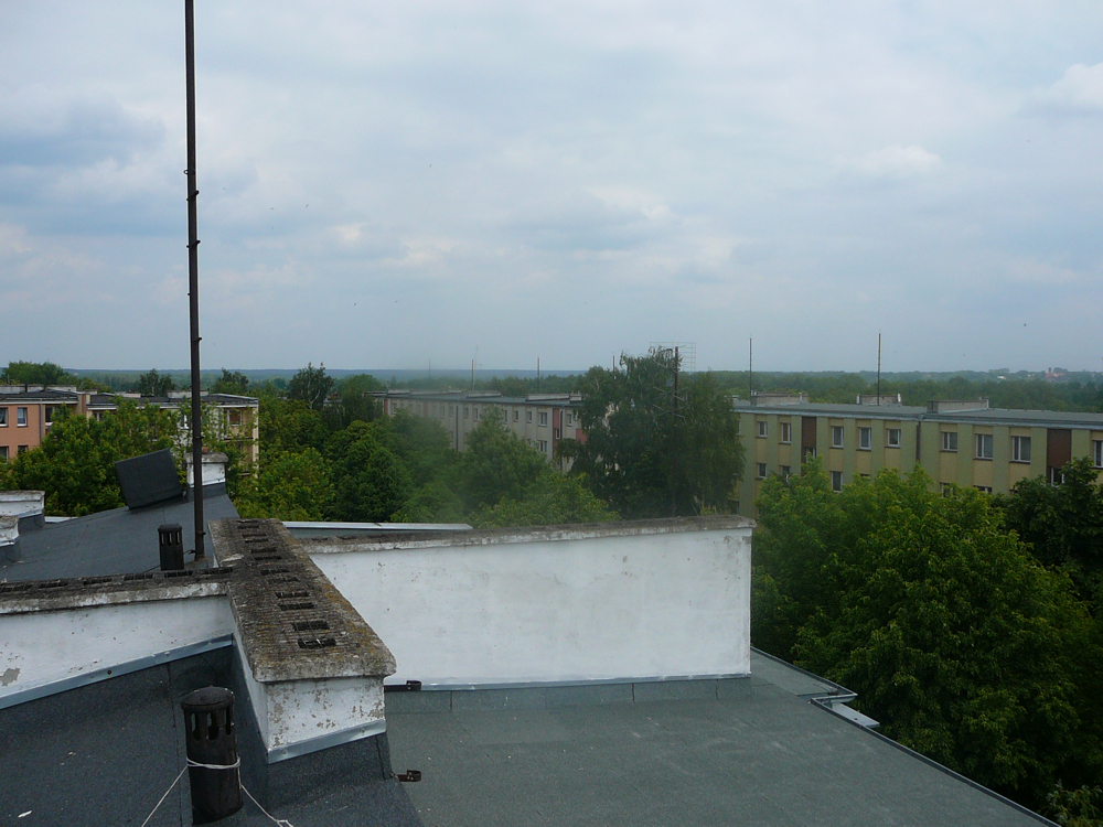 Blok ul. Strzelecka 15 widok z dachu