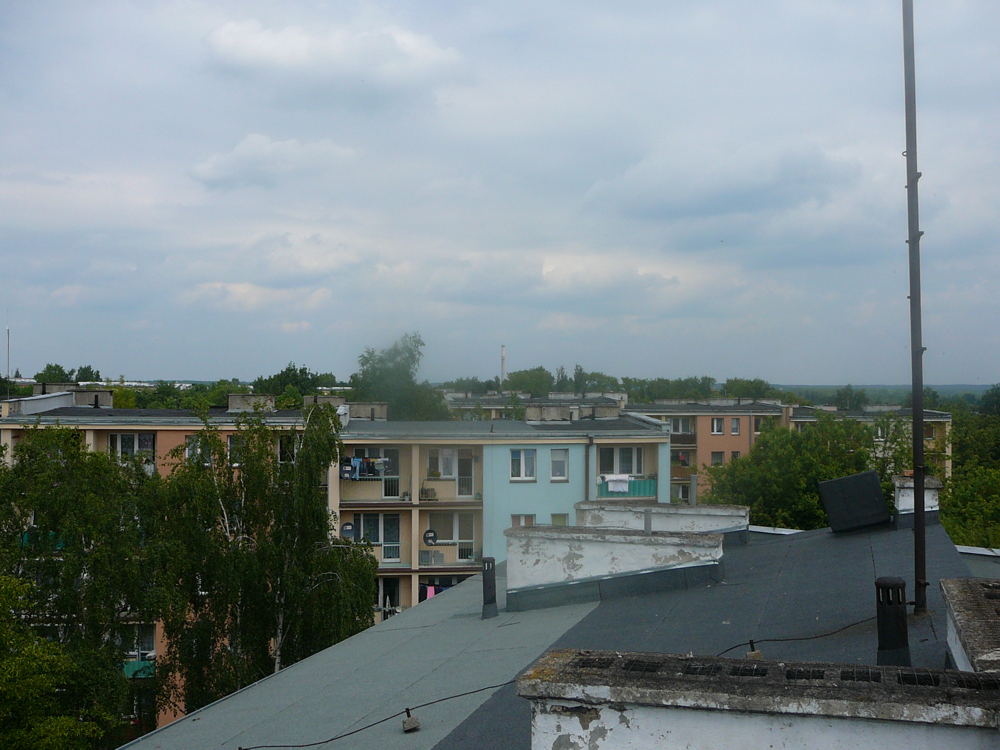 Blok ul. Strzelecka 15 widok z dachu