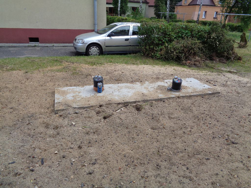 06.07.2017r. Przygotowano miejsce do ustawienia pompy ciepła i podłączenia do urządzeń w węźle.